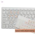 DOU Korean Keyboard Stickers Matte PVC Keyboard Sticker Letters Transparent for PC Computer Laptop Notebook Desktop Keyboard. 