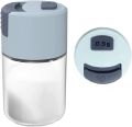 2 pcs Measuring Salt and Pepper Shakers, Precise Quantitative Each Press 1/8 tsp (0.5g), Ration Spice Dispenser Air-Tight.. 