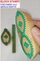 Traditional Wooden Block Printing Set with Natural Pigment Colors – Handcrafted Textile & Craft  _KS. 