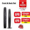 Service Tyre front and back for cd70 and China bikes 6pr/4pr original pair. 