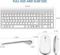 FENIFOX Wireless Keyboard and Mouse - 2.4G USB Receiver Ergonomic Keyboard with Silent Mouse Slim Sleek. 