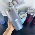 40oz Sealing Bottle Cover Splash Spill Proof Plain Plastic Lids For Tumbler Cup Multicolor Bottle Accessories. 