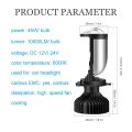 HJG Led Headlight Bulb H1 to H5 Fitting 45 Watt LED Headlight Kit Lamp Mini Projector Lens with Fan Cooling Hi/Lo Beam Bulb. 
