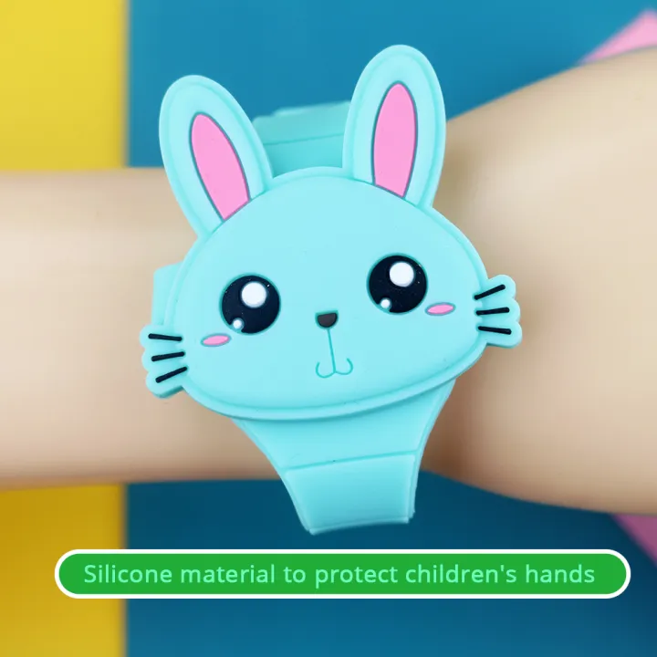 Flip%20Cover%20Silicone%20Electronic%20Children%20Watches%20Kids%20Lovely%20Rabbit%20Cartoon%20Girls%20Watch%20Boys%20Student%20Clock%20Reloj%20Infantil%20Saati%20-%20Image%202