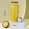 Imported 1000ML / 1200ML / 1500ML Stainless Steel Yes Water Bottle Double Walled Vaccum Flask Hot and Cold Thermos Water Bottle. 