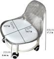 Acrylic 360° Rotatable Transparent Chair - Chair for kids - Baby chair - Sofa for kids - Chairs for room - Ideal for Adults & Kids - Low Rolling Transparent Stool. 