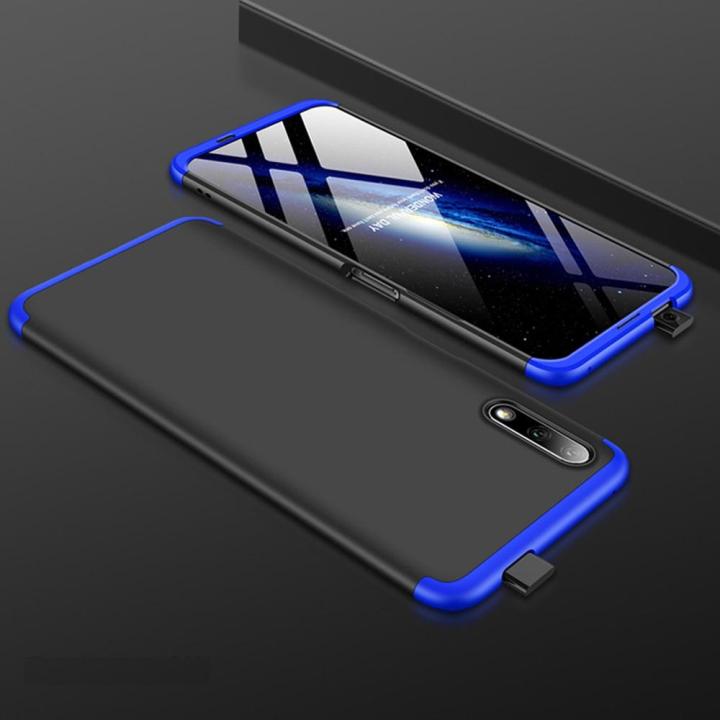 Huawei%20Y9s%202019%20GKK%20Full%20Coverage%20360%20Protection%20Mobile%20Phone%20Back%20Cover%20Case%20-%20Blue%20&%20Black%20-%20Image%203