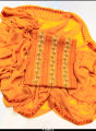Computer Lavish Embroidery Work Stuff Pure Soft Chiffon 2 piece Shirt & dupatta. 