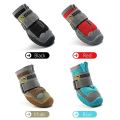HamshMoc Dog Boots Breathable Dog Shoes Dog Booties with Reflective Straps Rugged Anti-Slip Sole Skid-Proof for Outdoor Running Hiking. 