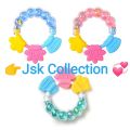 Baby Rattle Teether Toy Silicone Teething Ring Shaking Bell Newborn. 