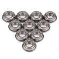 10 Pcs F688ZZ Flanged Radial Ball Bearings Metal Steel Double Shielded Flange Ball Bearing, 8 x 16 x 5mm for Motor. 