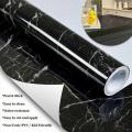 Decorating Items For Kitchen Wall Modern Marble Self-adhesive Wallpaper Kitchen Cabinet Door Desktop Furniture Refurbished Stickers Vinyl Waterproof Contact Paper Furniture Decoration Kitchen Tools And Accessories - 1Roll - Black/White. 