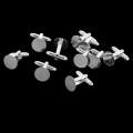 20pcs Cuff Links 16mm Glue Pads Mens DIY Cuff Links Handmade Crafts. 
