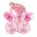 It’s a Girl and It’s a Boy 5Pcs Baby Balloons Set for Baby Girl or Baby Boy Best Foil Balloons for Baby Shower, 1st Baby Born, Welcome Baby, and other baby celebrations.. 