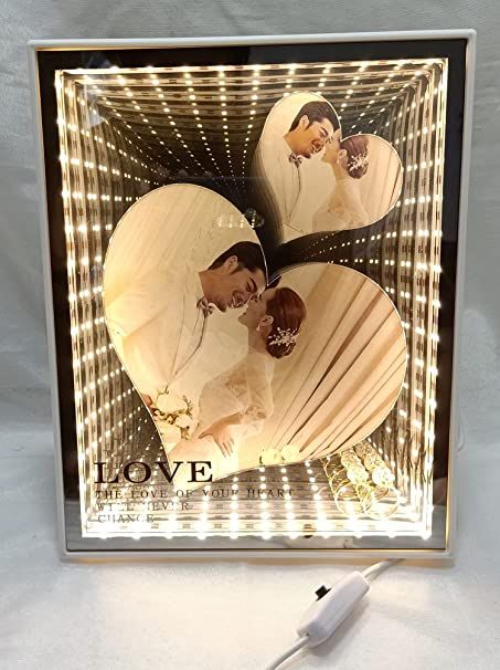Light Frame Magic LED lights Photo Frame Magic Mirror (3D Effect LED) | Daraz.pk