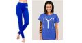 Official Kayi Tribe IYI Printed Gym Suit for Women - Royal Blue. 