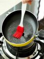 Kitchen Silicon Flat Pastry Brush Multi Purpose Silicon Oil Cooking Brush for Grilling, Tandoor and BBQ (Multi Color). 