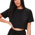 Plain Basic Crop top t shirt for Women. 