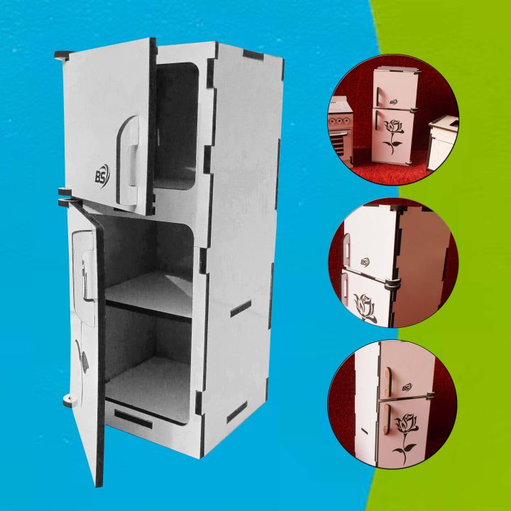 Fridge for Barbie Doll | Kitchen Toys Best Quality | Dollhuose Accessories