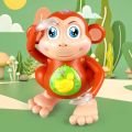 Dancing Monkey Light And Music Battery Operated Musical Toys Gift For Kids - Brown. 