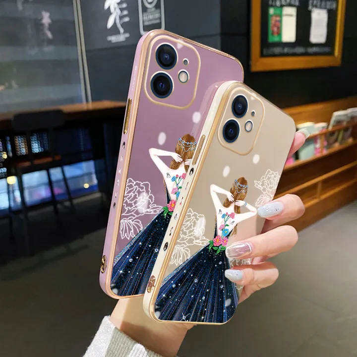 chenyyka%20For%20OPPO%20A92%20Case%20Plating%20Side%20Edge%20Square%20New%20Design%20Clear%20Princess%20Girl%20Phone%20Cases%20Pattern%20Silicone%20Casing%20Full%20Back%20Cover%20Camera%20Protect%20Shockproof%20Softcase%20-%20Image%204