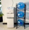 Water Bottle Storage Stand, 4-Tier Water Bottle Holder, 5 Gallons Heavy Duty Water Jug Rack for Kitchen Home and Office Easy To Assemble Black. 