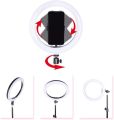 26cm LED Ring Light with 7 Ft. Tripod Stand & Phone Holder and 3 Dimmable Shades Of Colors for Studio Photography, Video Calls, Vlogging, Live Streaming and Makeup. 