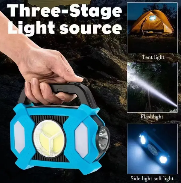 XANES 24C 30W COB LED Work Light Waterproof Rechargeable Floodlight for Lamp Cam