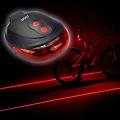 Bicycle 2 Laser light and 5 LED Flashing Lamp Rear Cycling Bicycle Tail Safety Warning Light. 