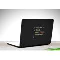 Be Awesome Programming Quote Black Laptop Back Skin Vinyl Stickers Decal,12 13 14 15 15.6 inches Notebook Laptop Skin Sticker for all Laptops. 