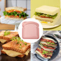 1PC Plastic Sandwich Container with Lid Reusable Food Storage Lunch Box-Angelia. 