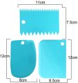 Cake Scraper Smoother Tool Set, DaKuan 3 pcs Cake Smoothing Cutter Plate Tool Combo, Cake Icing Scrapper Cake Edge Decorating Tool.. 