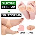 Reflectionz Traders- 2 Pairs (4 Pieces) Anti Crack Silicone Heel Pads & Honeycomb Forefoot Socks For Feet Skin Care, Breathable Gel Heel Pads & Forefoot Protectors For Men & Women. 