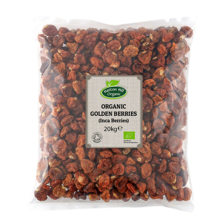 Food To Live Organic Golden Berries, 8 Ounces Non-Gmo, Whole Dried Berries Unwseetened Sulfite Free Kosher Vegan Bulk Rich In Vitamin A Soft Chewy Texture Great For Baked Goods Granola