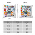 Rocky Lankybox Lanky Box Square Pillowcase Polyester Pillow Cover Velvet Cushion Decor Comfort Throw Pillow For Home Bedroom. 