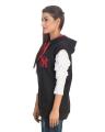 Black Cotton & Fleece Zipper Hoodie For Women1. 