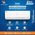 Haier Inverter AC | New  Model HSU-19HFS/023WDC (Super T3 Pro Series) 1.5 Ton DC Inverter / T3 Compressor/ECO Mode/Self Cleaning/WiFi/Turbo Cooling/Color Silver/ Golden/White |10 Years Compressor 05 Years All Parts Warranty | Haier Free Installation. 