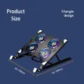 New Laptop Cooler Base Stand Foldable Laptop Cooling Pad Portable Adjustable Notebook Stand for 11-17.3 Inch with 2/4 Fans. 