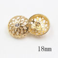 10pcs/lot Hollow Style metal buttons Gold for clothing sweater coat decoration shirt buttons accessories DIY JS-0278. 