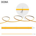 Flexible 4mm Width LED COB Strip Tape Lights for Decor Car DIY Model 480LEDs/m 9 Colors High Density Dimmable 12V 24V Cuttable. 