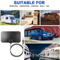 DVB-T2 Digital TV Antenna 3000 Miles Amplifier 4K 8K 25DB High Gain HD DTV Box Digital Amplifier Indoor Active Aerial Flat Design for Smart TV Car Travel indoor. 