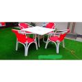 New Design Waterproof Outdoor Garden Chairs (full set of 4) - With 1Table and 1Umbrella with Every Colours. 