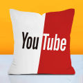Factory Direct Red and Black YouTube Logo Pillowcase Company Logo Advertising Pillow Cushion Wholesale Dropshipping. 