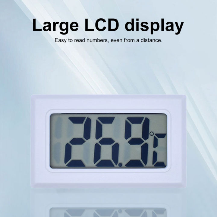 1/2M TPM-10 Digital Temperature Gauge LCD Screen Temperature Sensor Multipurpose Thermometer Detector for Fish Tank Refrigerator