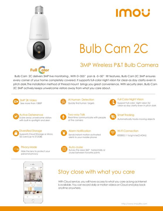 IMOU%20Bulb%20Cam%202C%203%20MP%20Indoor%20Wi-Fi%206%20Bulb%20Camera%20(IPC-K6C-3H1WEB)%20%E2%80%93%20360%C2%B0%20Pan-Tilt,%20AI%20Human%20Detection%20&%20512%20GB%20SD%20Support%20-%20Image%203
