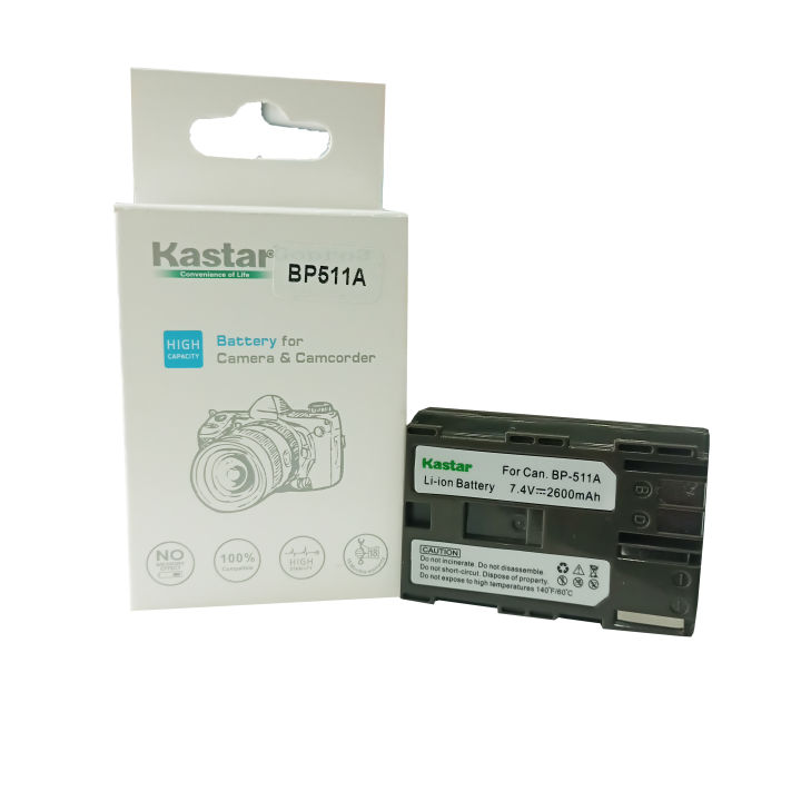 Battery Canon BP-511A Kaster Dslr 5D Eos 20D, 20Da, 30D, 40D, 50D, 5D, D30, D60 BP-511