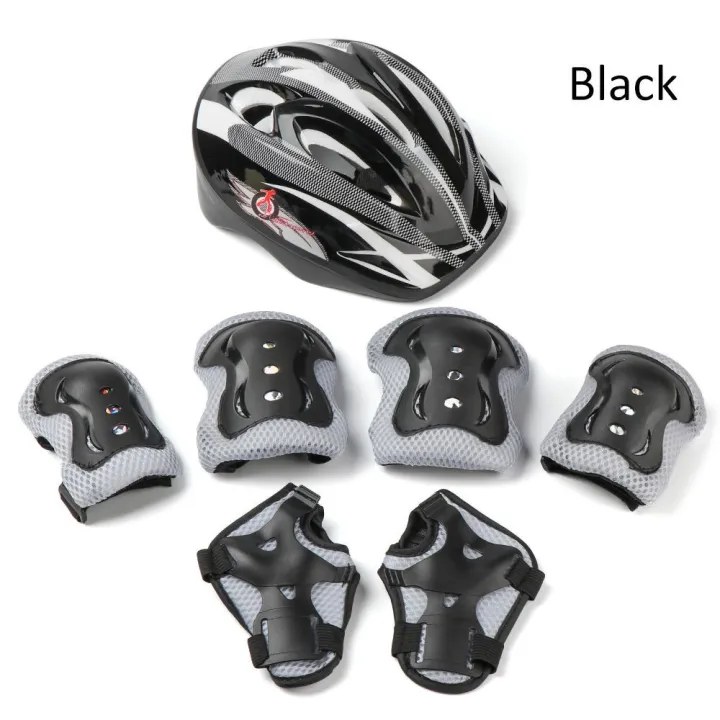 7Pcs%20Kids%20Knee%20Elbow%20Pad%20Bicycle%20Helmet%20Protection%20Protective%20Equipment%20Skate%20Cycling%20Safety%20Helmet%20Safety%20Guard%20Accessories%20-%20Image%204