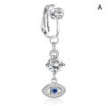 1Pc Fake Belly Button Ring Fake Clip On Belly Piercing Non Piercing Navel Ring Podazz. 