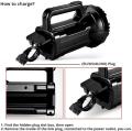 DP-7045B Rechargeablel Bright Led Torch Light Laser Long Range Distance High Power Search Light Kisan Rechargable Emergency Lights Torch (Black). 