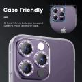 CAMERA LENS FOR MOBILE IPHONE 14 PRO MAX FANCY LENS PREMIUM QUALITY ULTRA HD GLASS PROTECTION METAL CAMERA COVER SCREEN PROTECTOR 9H TEMPERED GLASS INDIVIDUAL RINGS FOR IPHONE 14PRO MAX. 